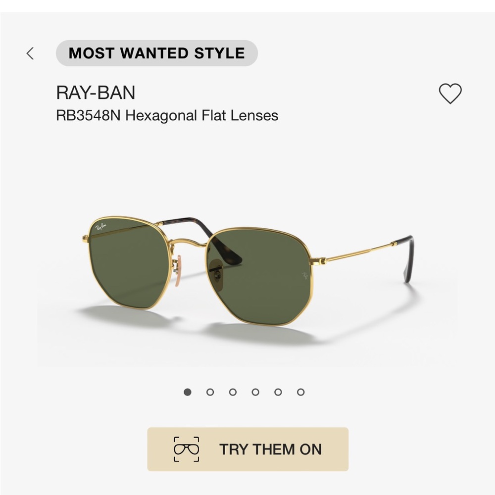 Authentic Rayban Hexagonal Glasses